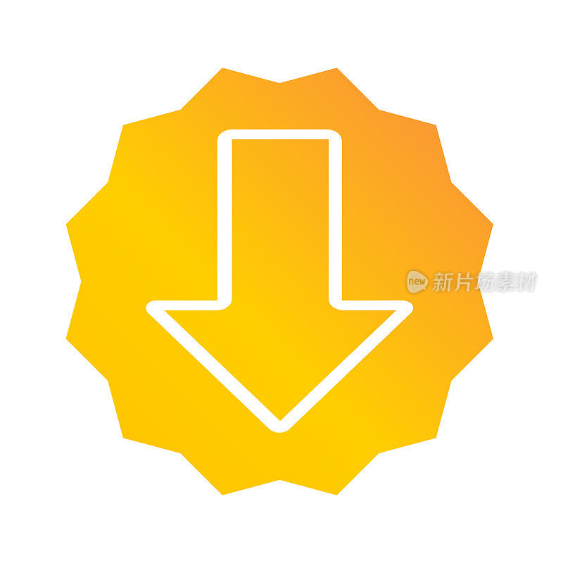 download icon. download illustration. Flat vector icon. can use for, icon design element, ui, web, app.